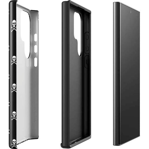 Skull and Crossbones (white) Galaxy S23 Ultra Pro Case