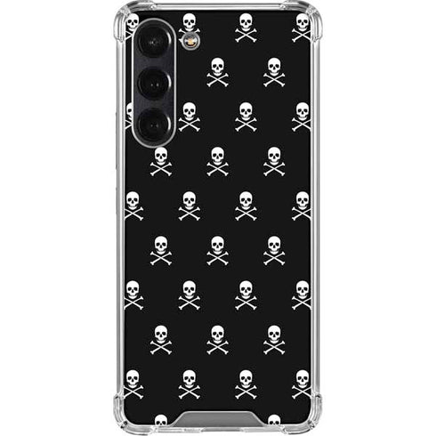 Skull and Crossbones (white) Galaxy S24 FE Clear Case