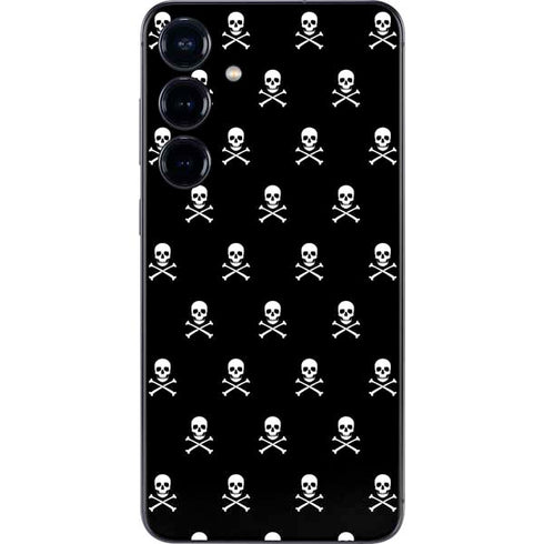 Skull and Crossbones (white) Galaxy S25 Plus Skin