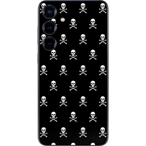 Skull and Crossbones (white) Galaxy S25 Skin
