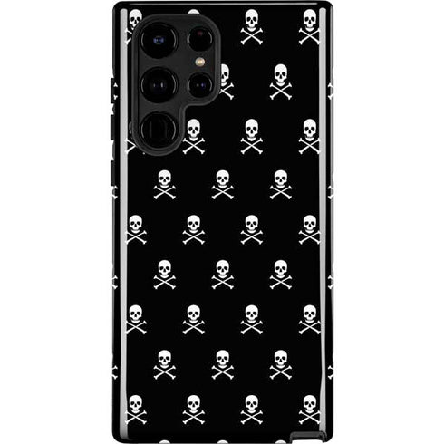 Skull and Crossbones (white) Galaxy S25 Ultra Impact Case