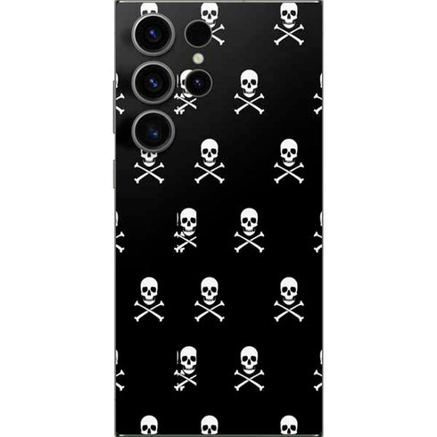 Skull and Crossbones (white) Galaxy S25 Ultra Skin