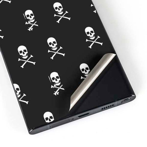 Skull and Crossbones (white) Galaxy S24 Ultra Skin
