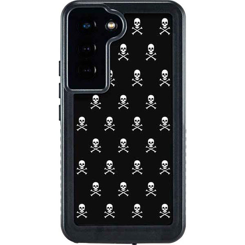 Skull and Crossbones (white) Galaxy S24 Waterproof Case
