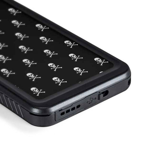 Skull and Crossbones (white) Galaxy S24 Waterproof Case