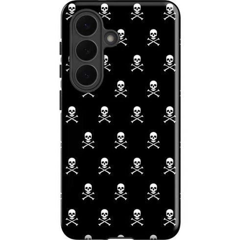 Skull and Crossbones (white) Galaxy S26 Plus Impact Case