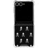 Skull and Crossbones (white) Galaxy Z Flip7 Clear Case