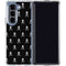 Skull and Crossbones (white) Galaxy Z Fold5 5G Clear Case