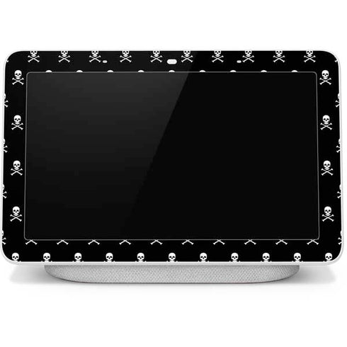 Skull and Crossbones (white) Google Home Hub Skin