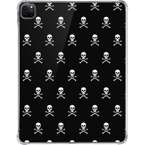 Skull and Crossbones (white) iPad Pro 11in (2024) Clear Case