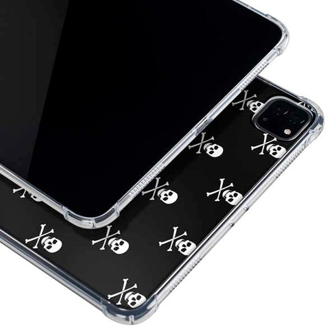 Skull and Crossbones (white) iPad Pro 11in (2024) Clear Case