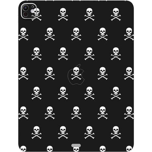Skull and Crossbones (white) iPad Pro 13in M4 (2024) Skin