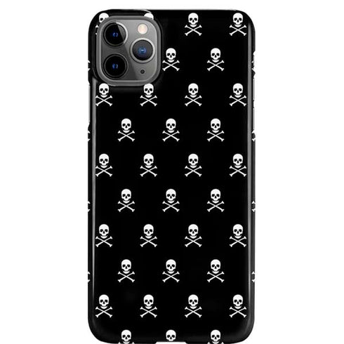 Skull and Crossbones (white) iPhone Cases
