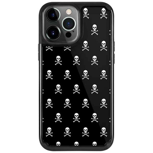 Skull and Crossbones (white) iPhone Cases