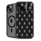 Skull and Crossbones (white) iPhone 14 Plus Kickstand Case