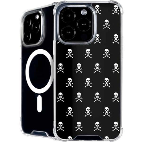 Skull and Crossbones (white) iPhone 16 Pro MagSafe Case
