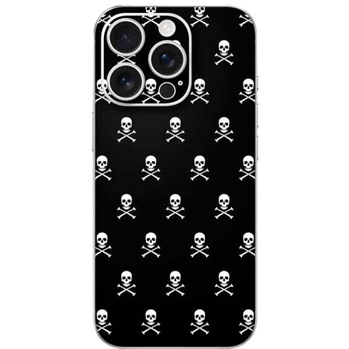 Skull and Crossbones (white) iPhone 16 Pro Skin