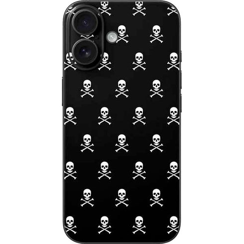 Skull and Crossbones (white) iPhone 16 Skin