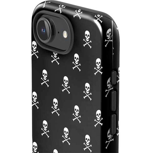 Skull and Crossbones (white) iPhone 16e Impact Case