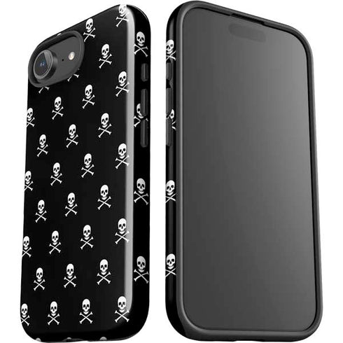Skull and Crossbones (white) iPhone 16e Impact Case