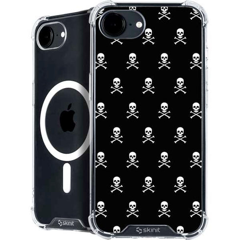 Skull and Crossbones (white) iPhone 16e MagSafe Case