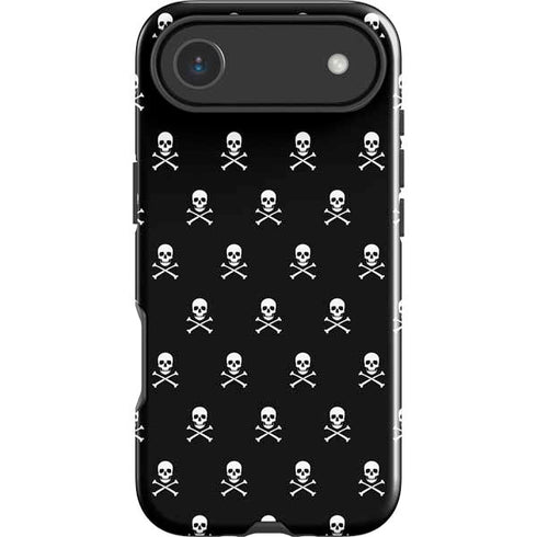 Skull and Crossbones (white) iPhone 17 Air Impact Case