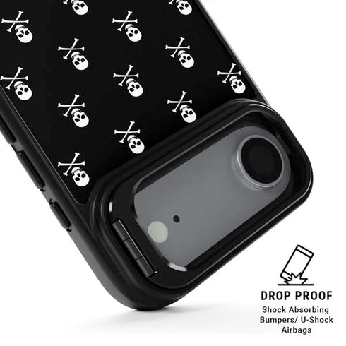 Skull and Crossbones (white) iPhone 17 Air Kickstand Case