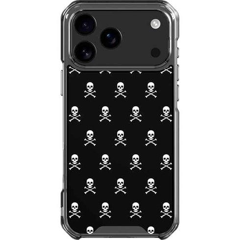 Skull and Crossbones (white) iPhone 18 Pro Max Clear Case