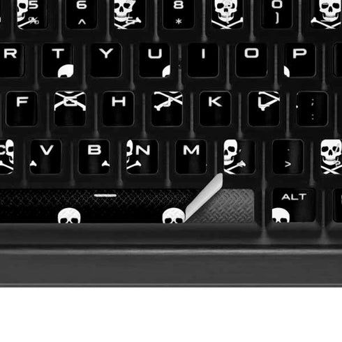 Skull and Crossbones (white) K95 RGB PLATINUM Mechanical Gaming Keyboard Skin