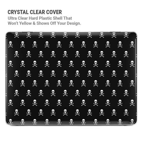 Skull and Crossbones (white) MacBook Pro 14in (2021-24) Case plus Skin