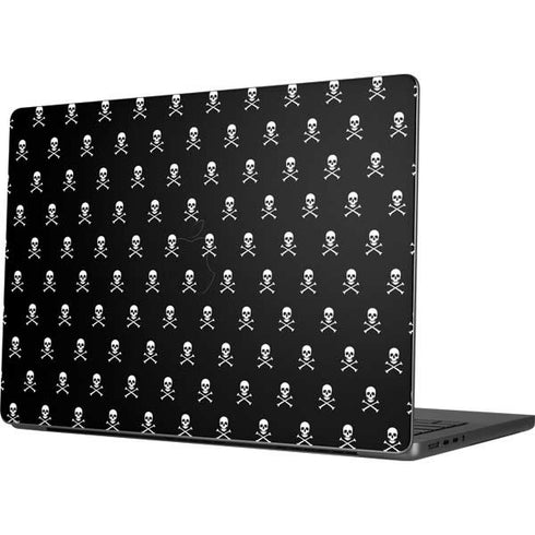 Skull and Crossbones (white) Apple MacBook Pro 14-inch Skin