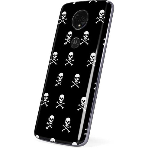 Skull and Crossbones (white) Moto E5 Plus Skin