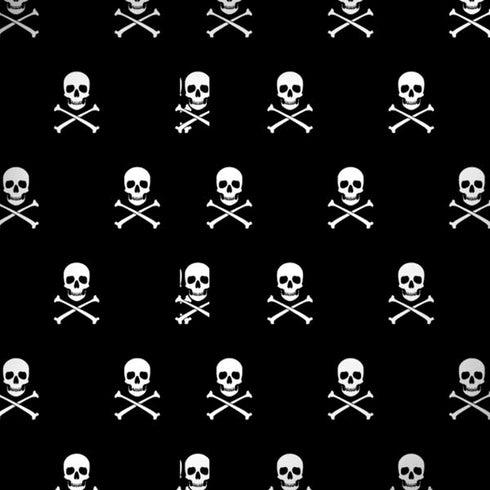 Skull and Crossbones (white) Moto G6 Skin