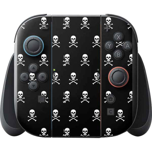 Skull and Crossbones (white) Nintendo Switch 2 (2025) with Joy-Con Skin