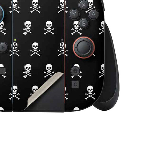 Skull and Crossbones (white) Nintendo Switch 2 (2025) Joy-Con Controller Skin