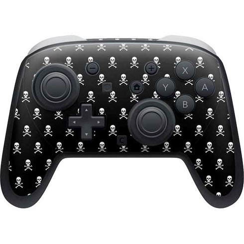 Skull and Crossbones (white) Nintendo Switch 2 (2025) Pro Controller Skin