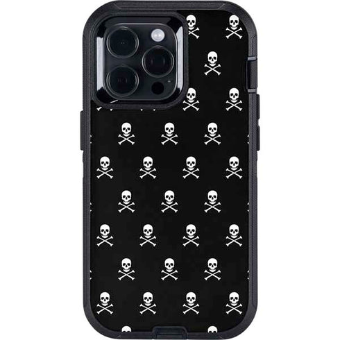 Skull and Crossbones (white) Otterbox Defender iPhone Skin