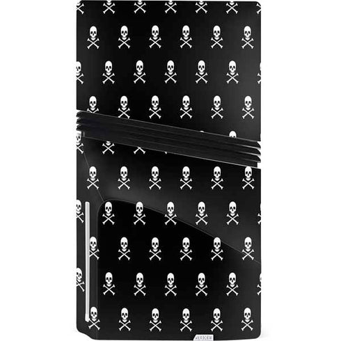 Skull and Crossbones (white) PS5 Pro Disk Console Skin