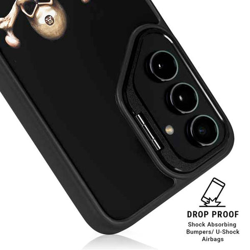 Alchemy Skull and Crossbones Galaxy S25 Plus Kickstand Case