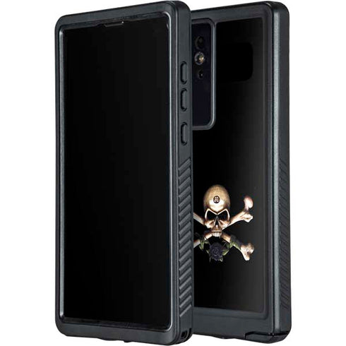 Alchemy Skull and Crossbones Galaxy S24 Ultra Waterproof Case