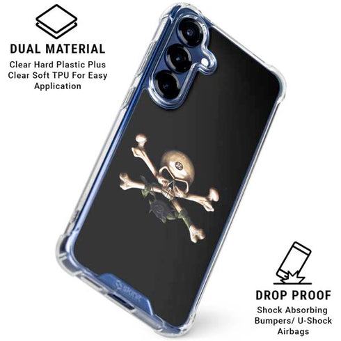 Alchemy Skull and Crossbones Galaxy S25 Clear Case