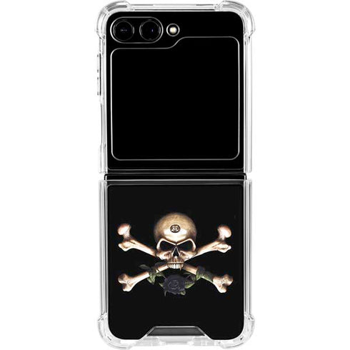 Alchemy Skull and Crossbones Galaxy Z Flip6 Clear Case