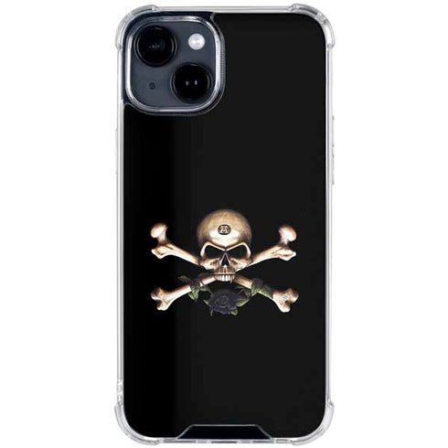 Alchemy Skull and Crossbones iPhone 15 Clear Case