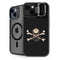 Alchemy Skull and Crossbones iPhone 15 Plus Kickstand Case
