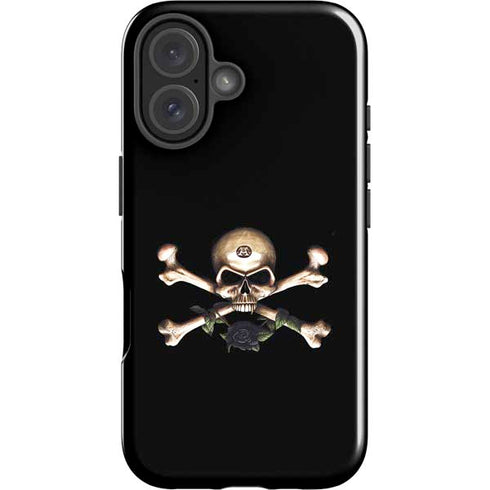 Alchemy Skull and Crossbones iPhone 16 Impact Case