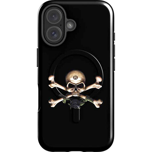 Alchemy Skull and Crossbones iPhone 16 Magsafe Impact Case