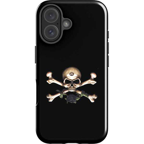 Alchemy Skull and Crossbones iPhone 16 Plus Impact Case