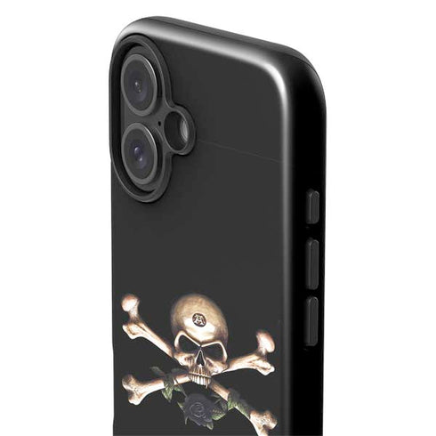 Alchemy Skull and Crossbones iPhone 16 Plus Impact Case