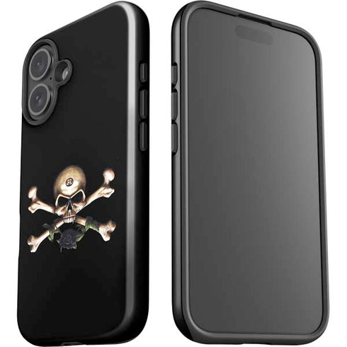 Alchemy Skull and Crossbones iPhone 16 Plus Impact Case