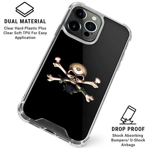 Alchemy Skull and Crossbones iPhone 16 Pro Clear Case